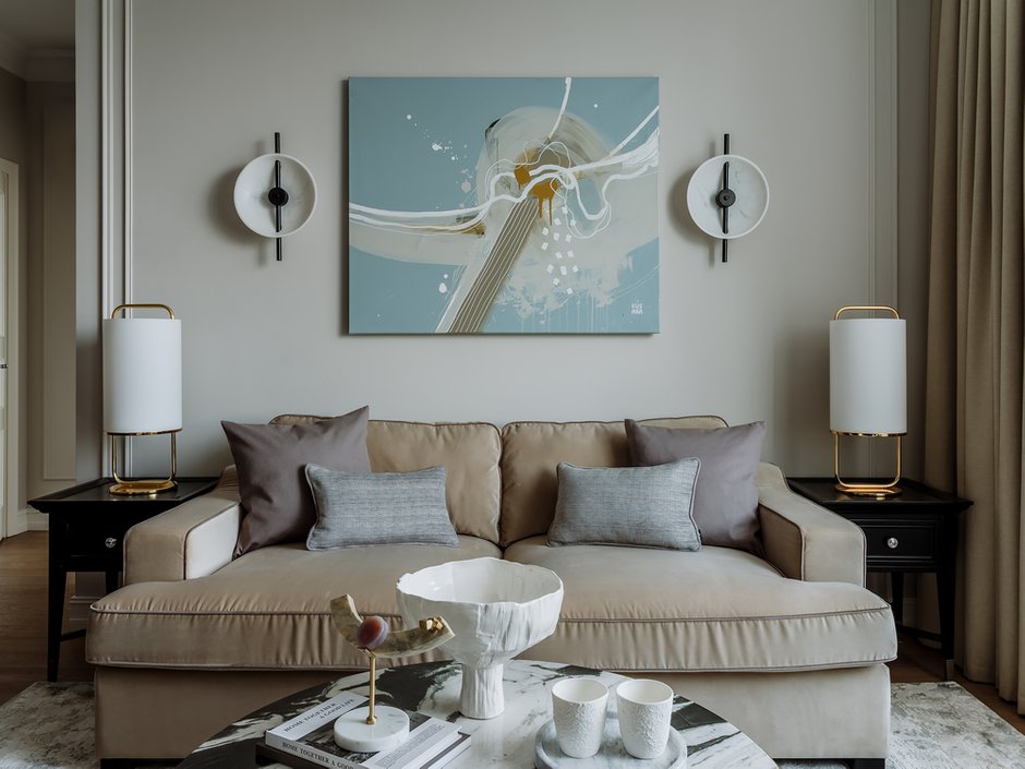 Фотография: Гостиная в стиле Современный, Квартира, Проект недели, Москва, 3 комнаты, 60-90 метров, Андрей Некрасов – фото на INMYROOM