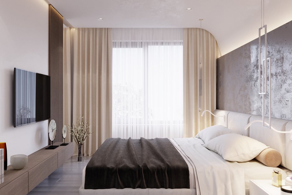 Фотография: Спальня в стиле Современный, Дом, Проект недели, Подмосковье, Дом и дача, Более 90 метров, Архитектурное бюро Шамсудина Керимова – фото на INMYROOM