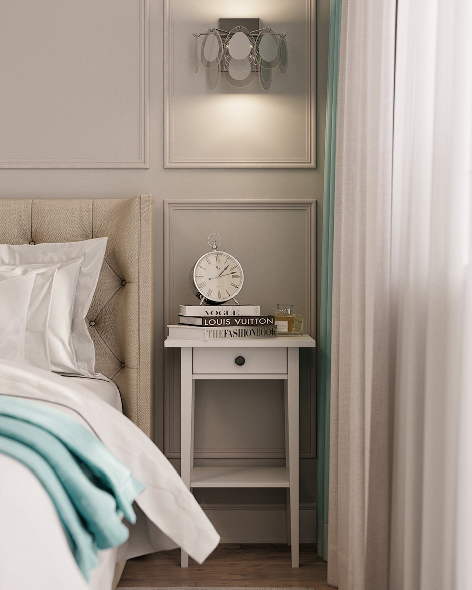 Фотография: Спальня в стиле Современный, Квартира, Проект дня, Московская область, 3 комнаты, 60-90 метров, Монолитно-кирпичный, Анастасия Кудряшова, ЖК «Клязьминская высота», ПРЕМИЯ INMYROOM – фото на INMYROOM