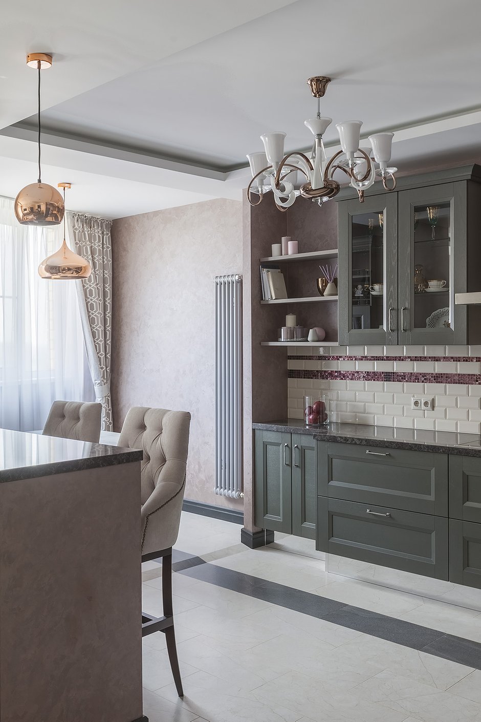 Фотография: Кухня и столовая в стиле Современный, Квартира, Проект недели, Мытищи, Монолитный дом, 3 комнаты, Более 90 метров, Илья Емельянов, Евгения Емельянова – фото на INMYROOM