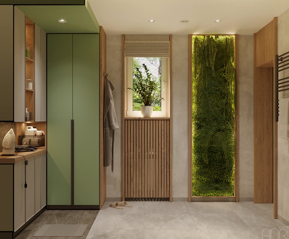 Фотография: Прихожая в стиле Современный, Эко, Дом, Проект недели, Дача, Московская область, 2 комнаты, 40-60 метров, Studio Anri – фото на INMYROOM