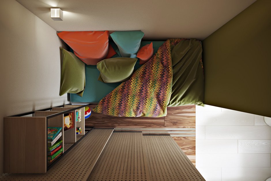 Фотография: Детская в стиле Минимализм, Лофт, Современный, Квартира, Проект недели, Московская область, П-44, Панельный дом, Переделкино Ближнее, Cultura-дизайн, 3 комнаты, 60-90 метров – фото на INMYROOM
