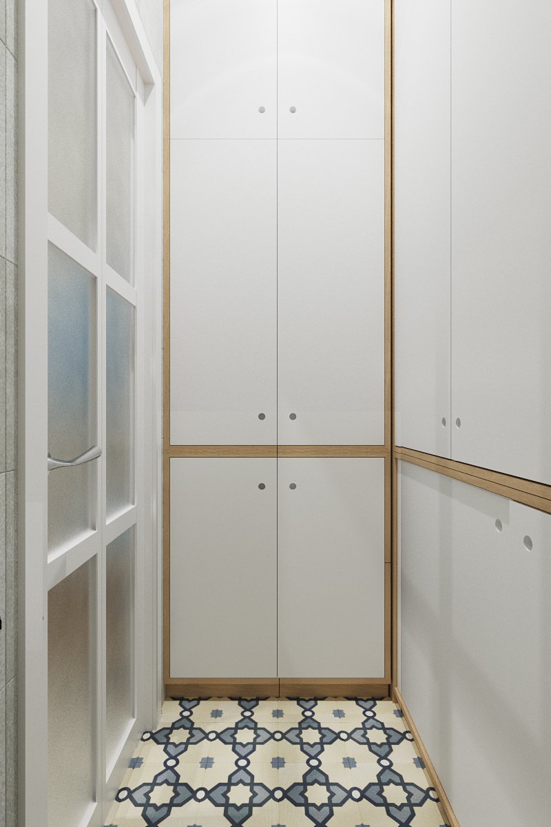 Фотография: Гардеробная в стиле Современный, Квартира, Проект недели, Москва, Студия 3.14, Тимур Абдрахманов, Борис Комаровский, Сталинка, Алена Горшкова, Галина Жирицкая, 3 комнаты, 60-90 метров – фото на INMYROOM