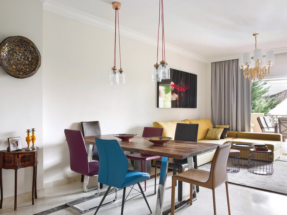 Фотография: Гостиная в стиле Эклектика, Квартира, Испания, Проект недели, Ксения Турик – фото на INMYROOM