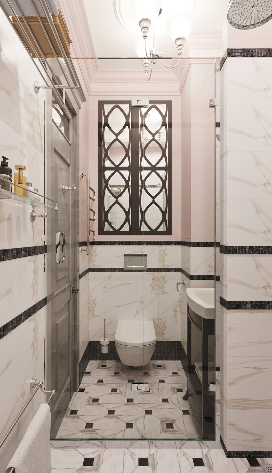 Фотография: Ванная в стиле Современный, Эклектика, Квартира, Проект недели, Москва, Светлана Старцева, Кирпичный дом, 2 комнаты, 40-60 метров – фото на INMYROOM