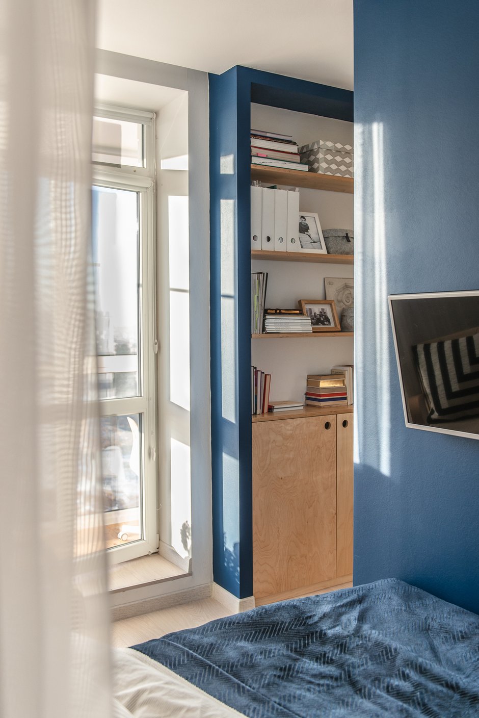 Фотография: Гостиная в стиле Современный, Скандинавский, Малогабаритная квартира, Квартира, Студия, Проект недели, Волгоград, до 40 метров, Анна Букаева – фото на INMYROOM