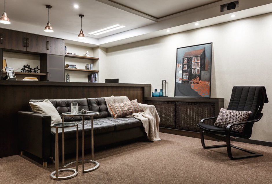 Фотография: Кабинет в стиле Современный, Проект дня, Дом и дача, Московская область, Евгения Ермолаева, Таунхаус, 4 и больше, Более 90 метров, Людмила Самойлова, Черноголовка – фото на INMYROOM