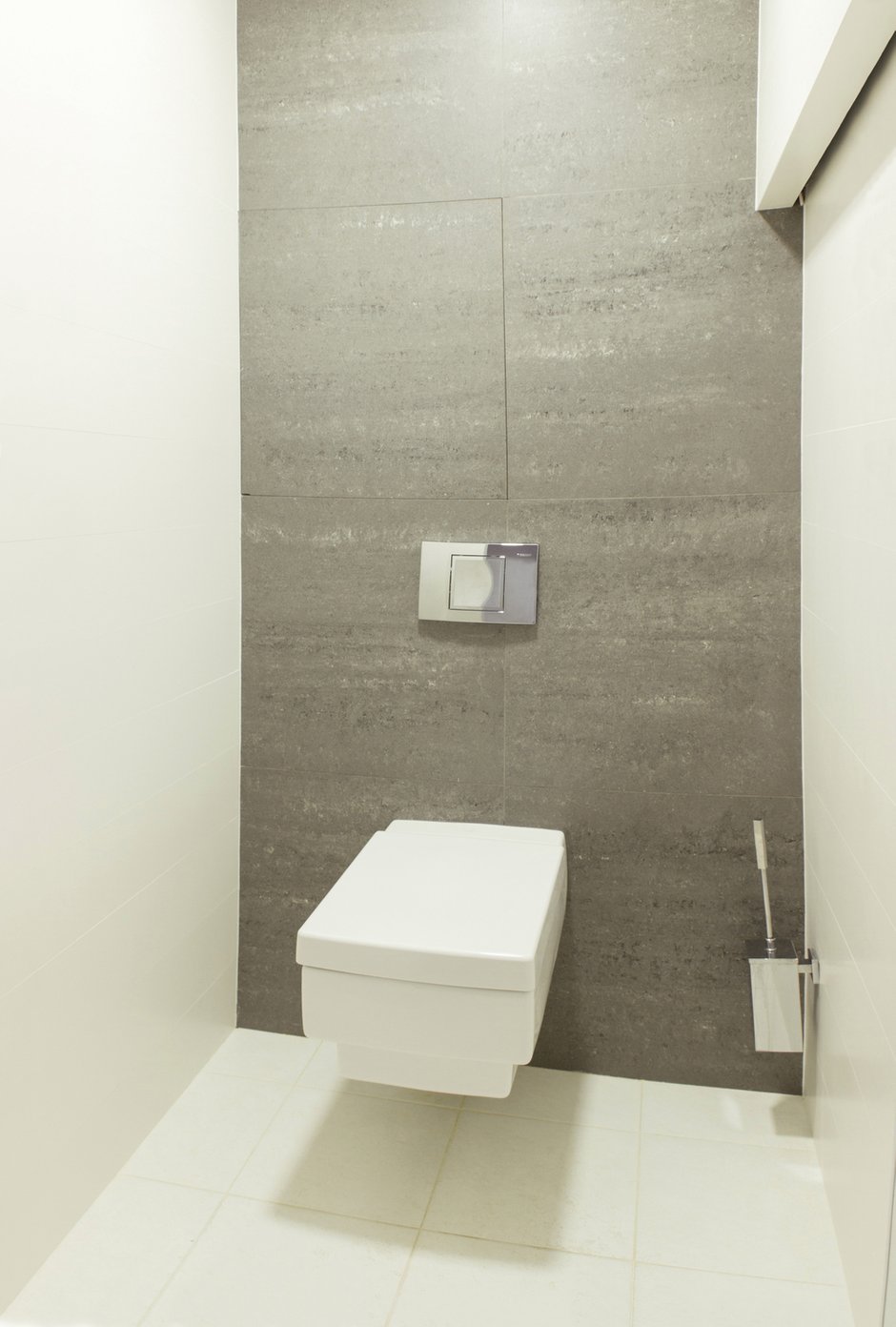 Фотография: Ванная в стиле Лофт, Квартира, Цвет в интерьере, Дома и квартиры, Белый, Минимализм, Проект недели – фото на INMYROOM