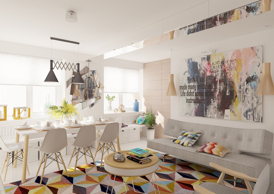 Фотография: Гостиная в стиле Лофт, Квартира, BoConcept, Дома и квартиры, Проект недели – фото на INMYROOM