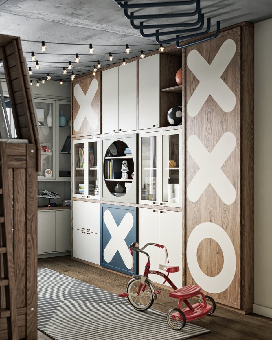 Фотография: Детская в стиле Лофт, Эклектика, Квартира, Проект дня, Санкт-Петербург, ToTaste Studio, 3 комнаты, 60-90 метров, Более 90 метров – фото на INMYROOM