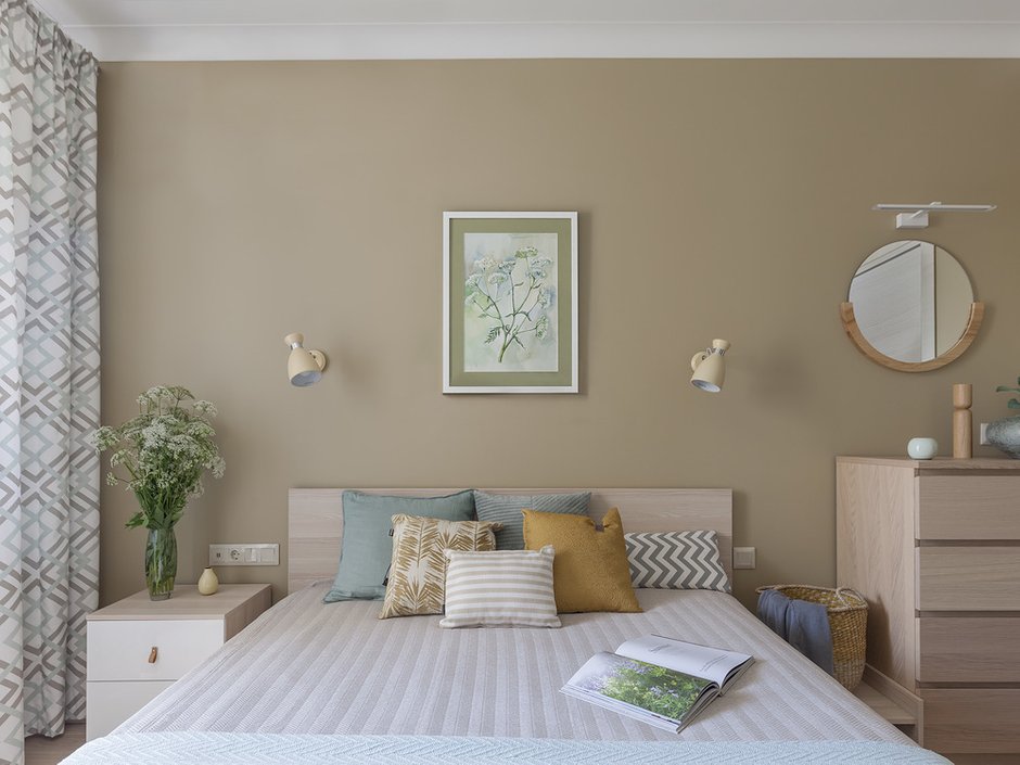 Фотография: Спальня в стиле Современный, Квартира, Проект недели, Москва, 2 комнаты, 40-60 метров, Виктория Скоробогатько, ПРЕМИЯ INMYROOM – фото на INMYROOM