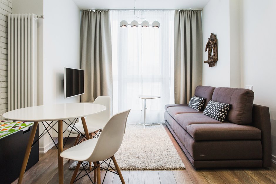 Фотография: в стиле , Классический, Квартира, Проект недели, Новая Москва, Мария Махмудова, новостройка, Монолитный дом, 1 комната, до 40 метров – фото на INMYROOM