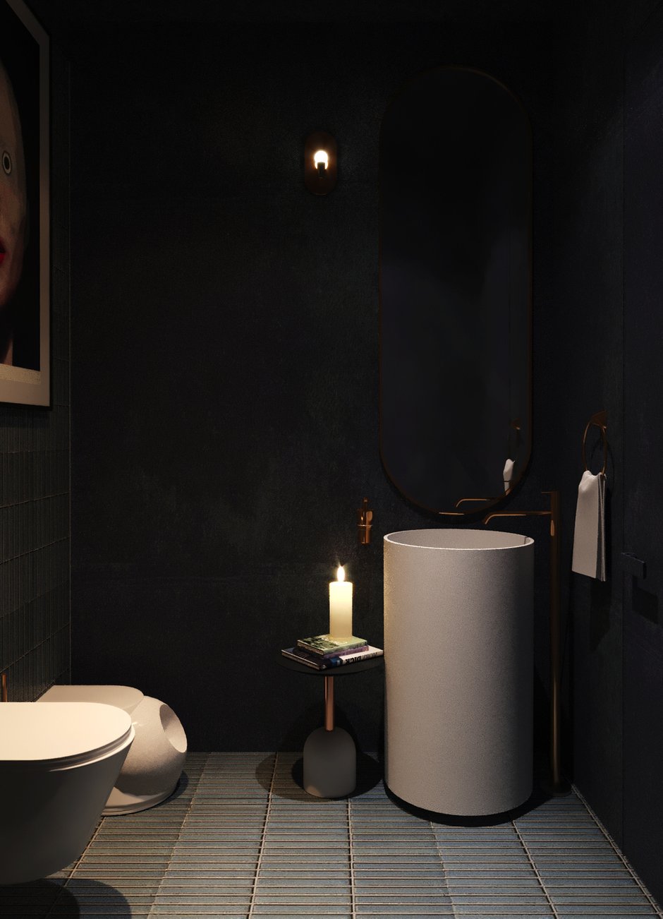 Фотография: Ванная в стиле Современный, Квартира, Исландия, Проект недели, Москва, 3 комнаты, 60-90 метров – фото на INMYROOM