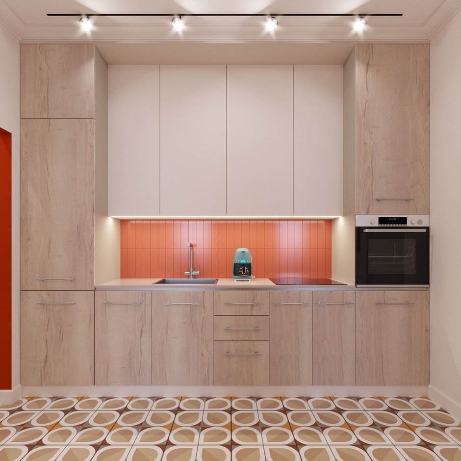 Foto: Kuchyň a jídelna v moderním stylu, Malý byt, Byt, Projekt týdne, Moskva, Marina Sargsyan, 3 pokoje, do 40 metrů, 40-60 metrů – foto na INMYROOM