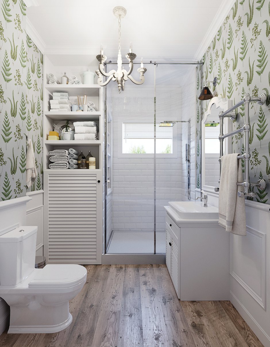 Фотография: Ванная в стиле Прованс и Кантри, Дом, Проект недели, Дом и дача, Екатеринбург, Юлия Калеми, 4 и больше, Более 90 метров – фото на INMYROOM