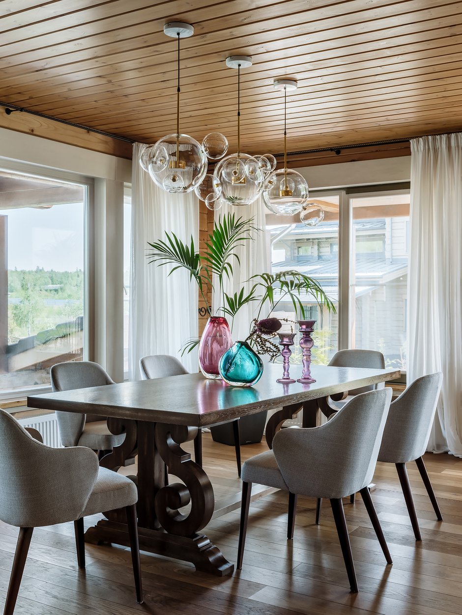 Фотография: Кухня и столовая в стиле Современный, Эклектика, Дом, Проект недели, Дом и дача, Московская область, Истринский район, 4 и больше, Более 90 метров, Яна Ухова – фото на INMYROOM