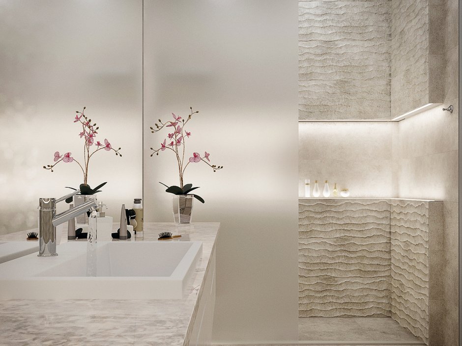 Фотография: Ванная в стиле Современный, Лофт, Квартира, Проект недели, Екатеринбург, новостройка, Юлия Калеми, Более 90 метров – фото на INMYROOM