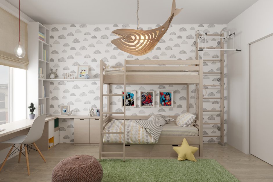 Фотография: Детская в стиле Современный, Квартира, Проект дня, Красногорск, Виктория Золина, Zi-Design Interiors, 4 и больше, Более 90 метров, Катерина Старикова – фото на INMYROOM