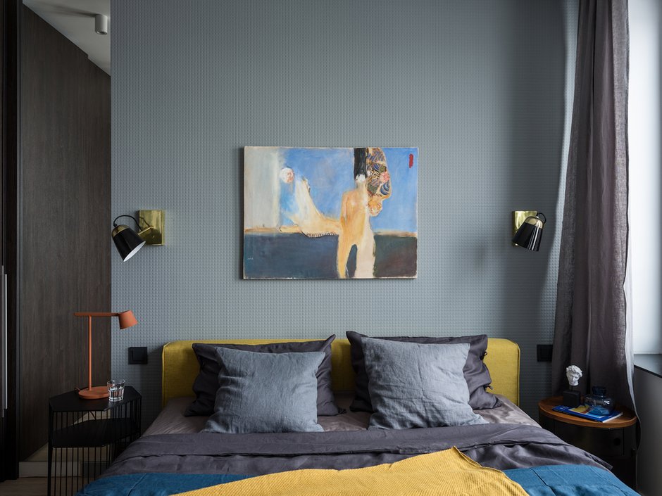 Фотография: Спальня в стиле Современный, Квартира, Проект дня, Москва, 3 комнаты, 60-90 метров, Insdesign, Виолетта Никитина – фото на INMYROOM