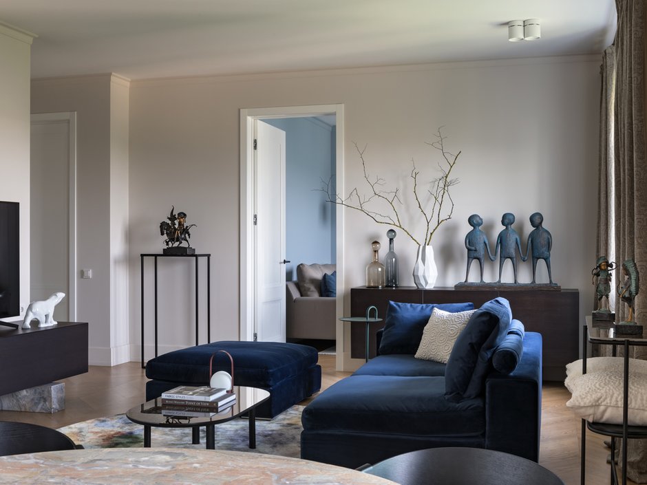 Фотография: Гостиная в стиле Современный, Квартира, Проект недели, Минск, 4 и больше, Более 90 метров, Наталия Кондратович – фото на INMYROOM