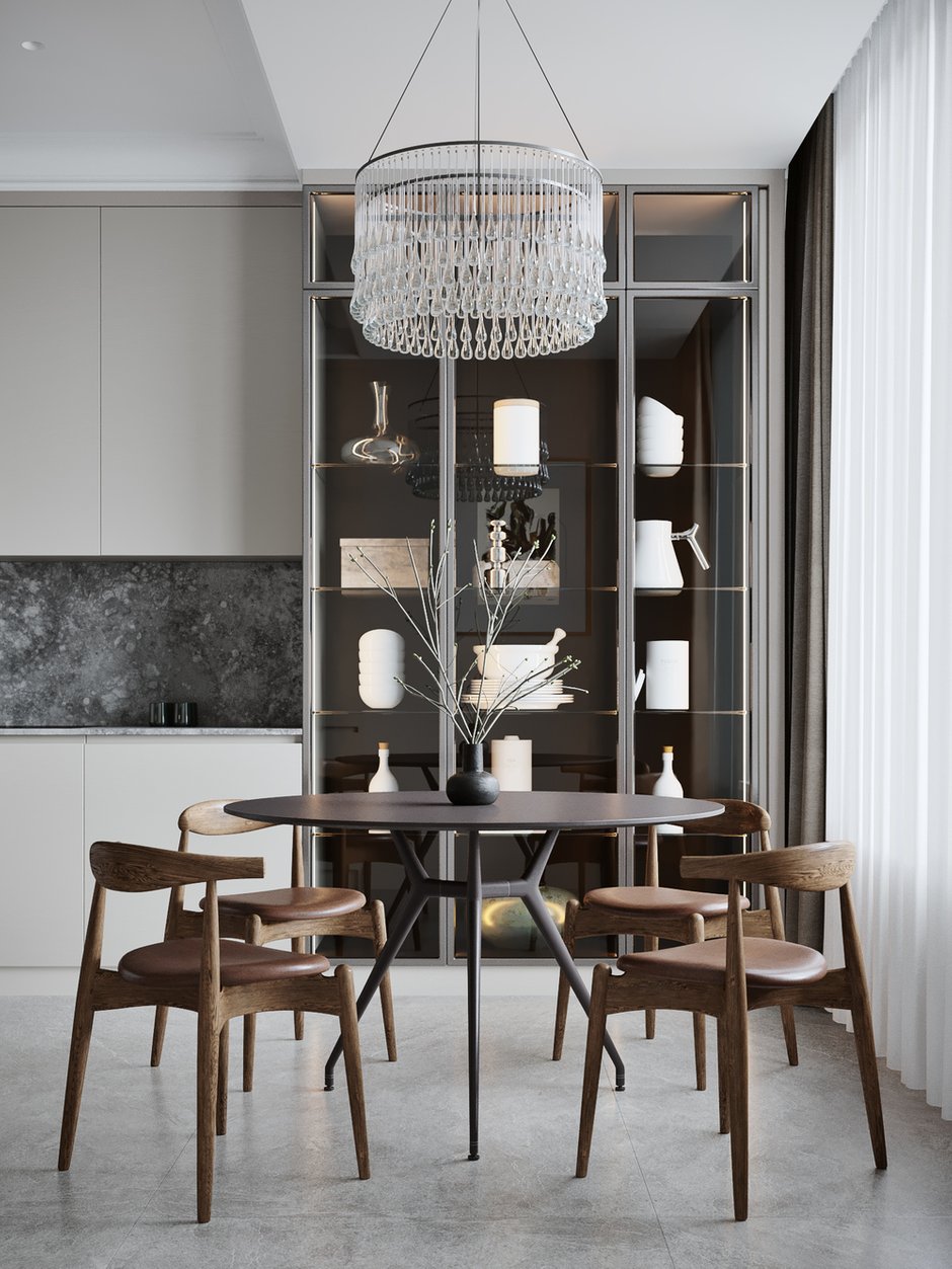 Фотография: Кухня и столовая в стиле Современный, Квартира, Проект дня, Москва, Айя Лисова, 4 и больше, Более 90 метров, Эксклюзивные проекты, Aiya Design – фото на INMYROOM