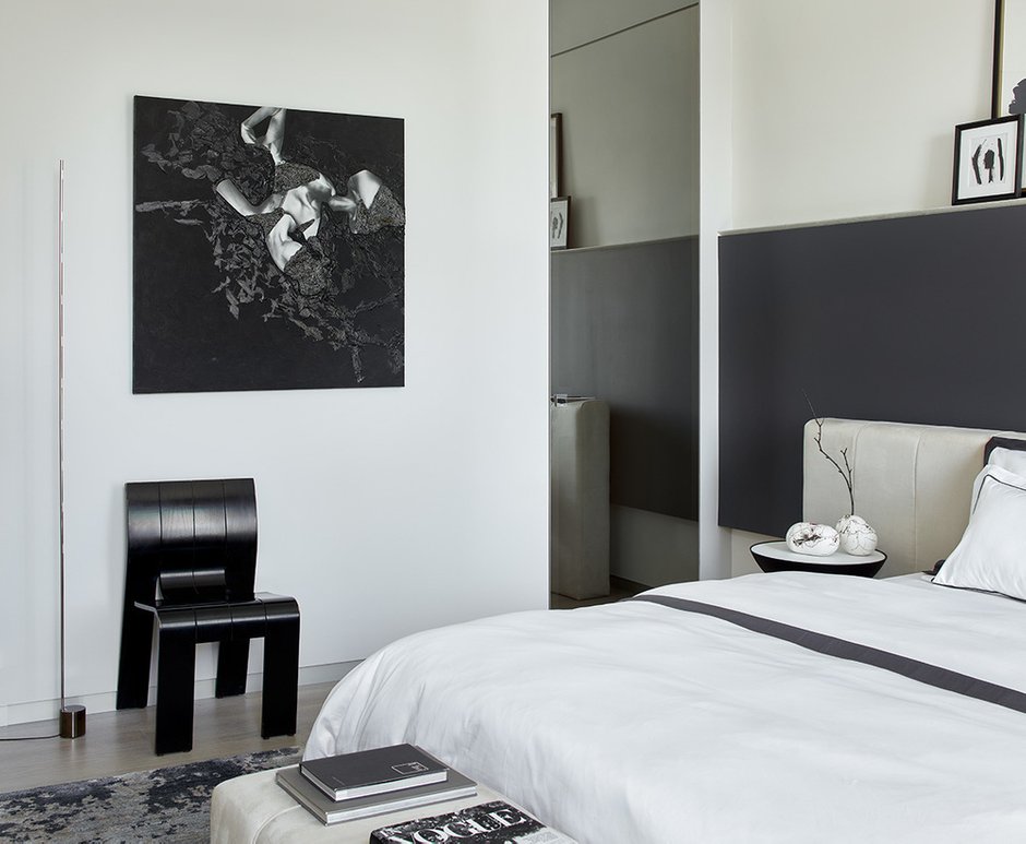 Фотография: Спальня в стиле Современный, Проект дня, Москва, 3 комнаты, Более 90 метров, Эксклюзивные проекты, Наталья Белугина – фото на INMYROOM