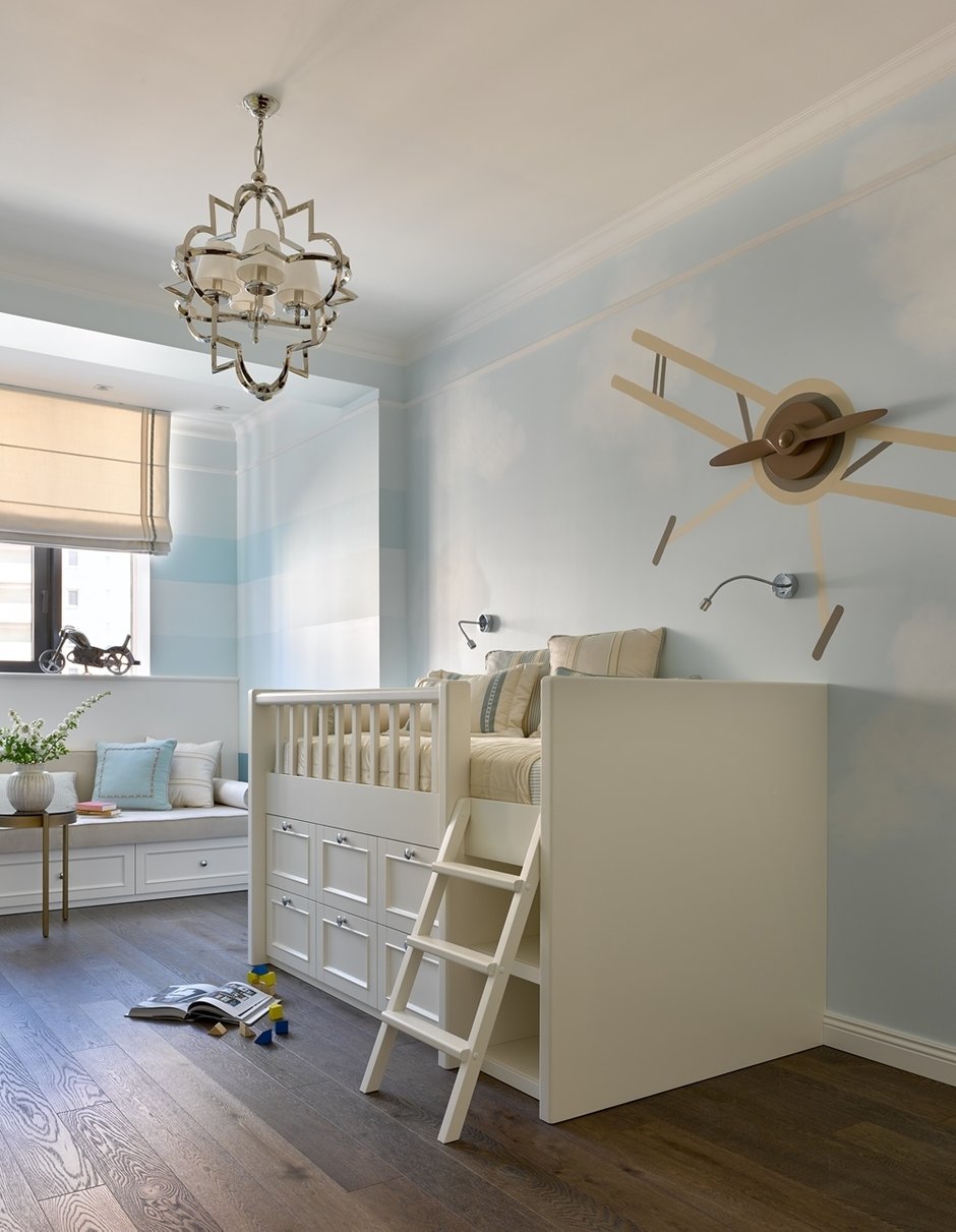 Фотография: Детская в стиле Современный, Классический, Квартира, Проект дня, Москва, 4 и больше, Более 90 метров, Алиса Шабельникова, Эксклюзивные проекты – фото на INMYROOM