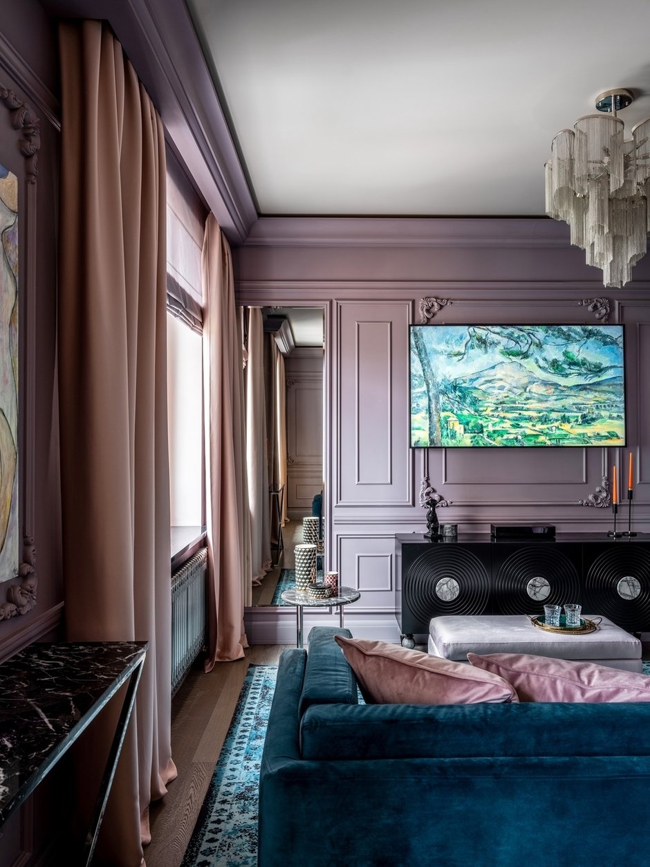 Фотография: Гостиная в стиле Классический, Современный, Эклектика, Квартира, Проект недели, Москва, 4 и больше, Более 90 метров, Серж Махов – фото на INMYROOM