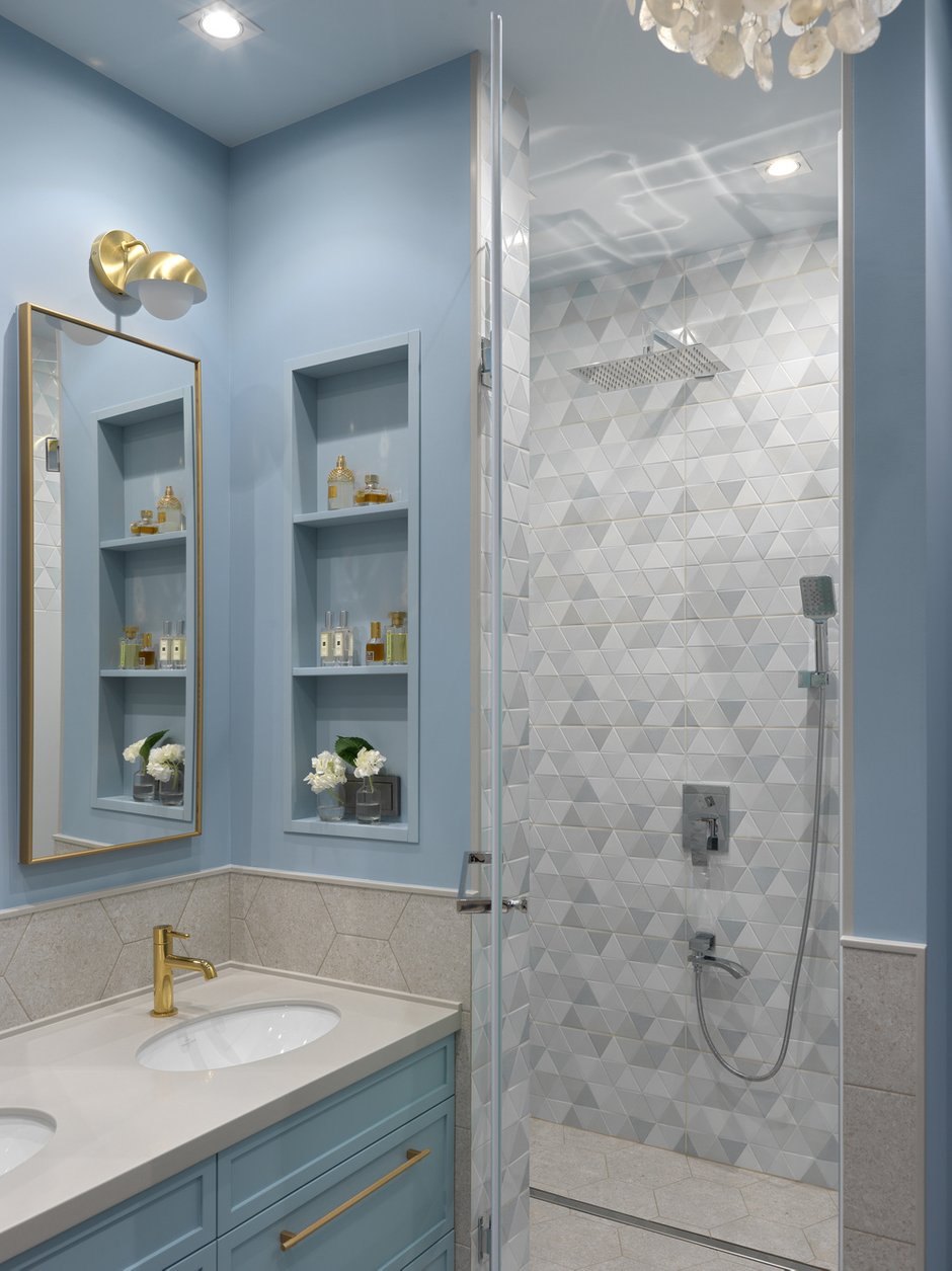 Фотография: Ванная в стиле Современный, Квартира, Проект недели, Москва, 4 и больше, Более 90 метров, Ксения Мезенцева – фото на INMYROOM