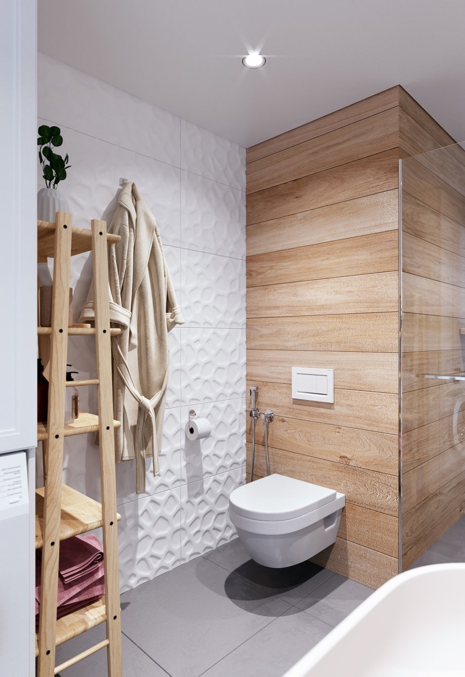 Фотография: Ванная в стиле Современный, Квартира, Студия, Проект недели, Санкт-Петербург, Samsung, 40-60 метров, Монолитно-кирпичный, Олег Минц, the frame, ЖК "Scandi Clubb" – фото на INMYROOM