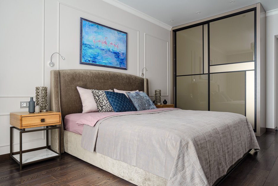 Фотография: Спальня в стиле Современный, Классический, Квартира, Проект недели, Новосибирск, 4 и больше, 60-90 метров, Art Twins Design, Тая Акулова, Глеб Скотников – фото на INMYROOM