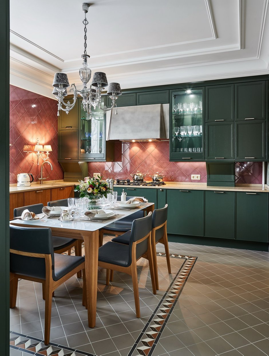 Фотография: Кухня и столовая в стиле Современный, Эклектика, Квартира, Проект недели, Калининград, 4 и больше, Более 90 метров, Виктория Лазарева – фото на INMYROOM