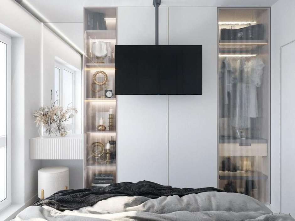 Фотография: Спальня в стиле Современный, Квартира, Проект недели, Минск, 2 комнаты, 40-60 метров, Mood2 – фото на INMYROOM