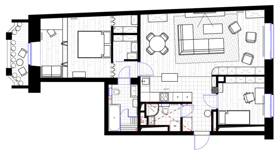 Фотография:  в стиле , Эклектика, Квартира, Проект недели, Санкт-Петербург, ToTaste Studio, 3 комнаты, 60-90 метров – фото на INMYROOM