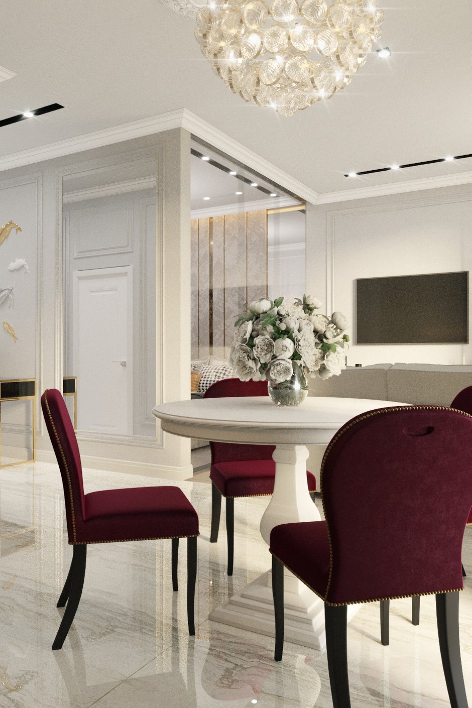 Фотография: Кухня и столовая в стиле Классический, Современный, Квартира, Проект недели, Москва, 1 комната, 40-60 метров, Александра Гартке – фото на INMYROOM