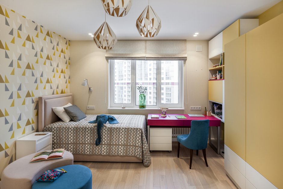 Фотография: Спальня в стиле Современный, Эклектика, Квартира, Проект дня, Москва, 3 комнаты, Более 90 метров, ILEDA BY, Сергей Пилипович – фото на INMYROOM