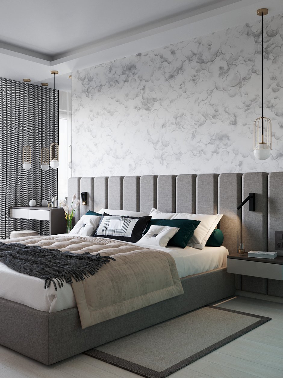 Фотография: Спальня в стиле Современный, Квартира, Проект недели, Санкт-Петербург, Сергей Малицкий, Студия Малицких, Монолитный дом, 3 комнаты, Более 90 метров – фото на INMYROOM