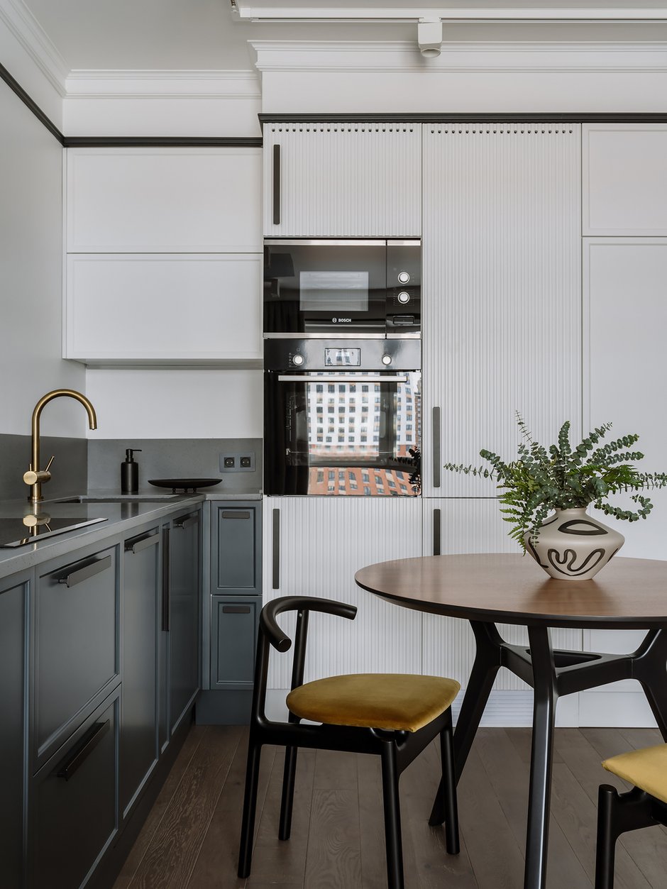 Фотография: Кухня и столовая в стиле Современный, Квартира, Проект недели, Москва, 2 комнаты, до 40 метров, Анна Зуева – фото на INMYROOM