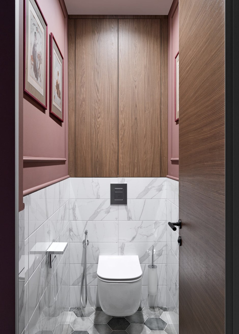 Фотография: Ванная в стиле Современный, Квартира, Проект дня, Москва, Сталинка, 3 комнаты, Более 90 метров, Анастасия Уфимцева – фото на INMYROOM