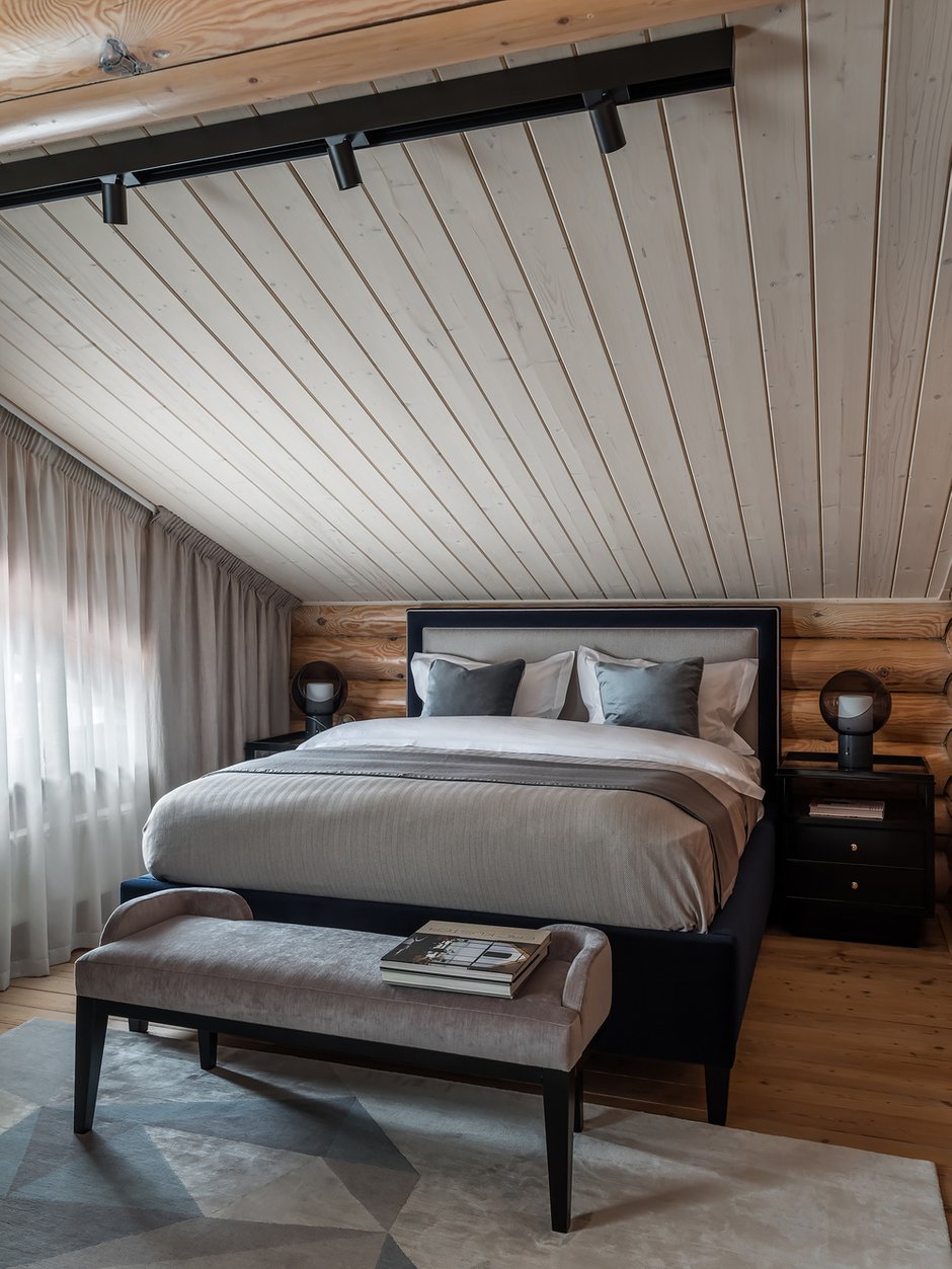 Фотография: Спальня в стиле Классический, Современный, Дом, Проект недели, Дина Салахова, Дом и дача, Московская область, 4 и больше, Более 90 метров – фото на INMYROOM