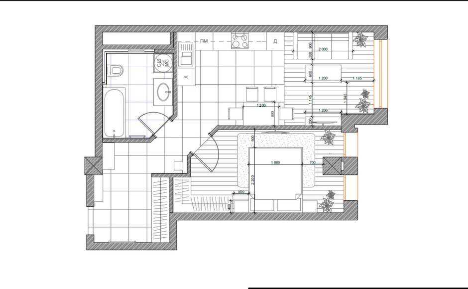 План с расстановкой мебели