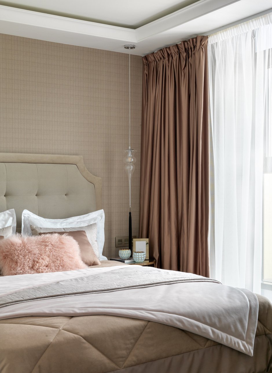 Фотография: Спальня в стиле Классический, Современный, Квартира, Проект недели, Московская область, Монолитный дом, 2 комнаты, 60-90 метров, #эксклюзивныепроекты, Simple Way, ЖК Admiral Waterhause – фото на INMYROOM