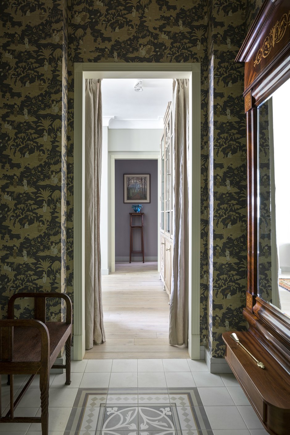 Фотография: Прихожая в стиле Прованс и Кантри, Классический, Эклектика, Квартира, Проект недели, Москва, Елена Зуфарова, Сталинка, Кирпичный дом, 3 комнаты, 60-90 метров – фото на INMYROOM