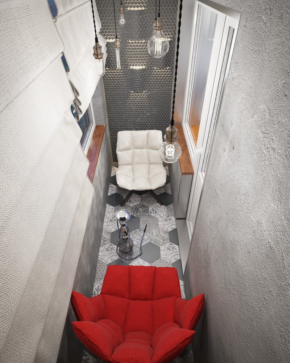 Фотография: Балкон в стиле Лофт, Проект недели, П-3М, GM-Interior – фото на INMYROOM