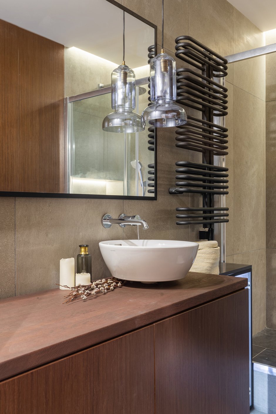 Фотография: Ванная в стиле Минимализм, Современный, Квартира, Проект недели, Санкт-Петербург, 2 комнаты, 40-60 метров, ARCA design – фото на INMYROOM