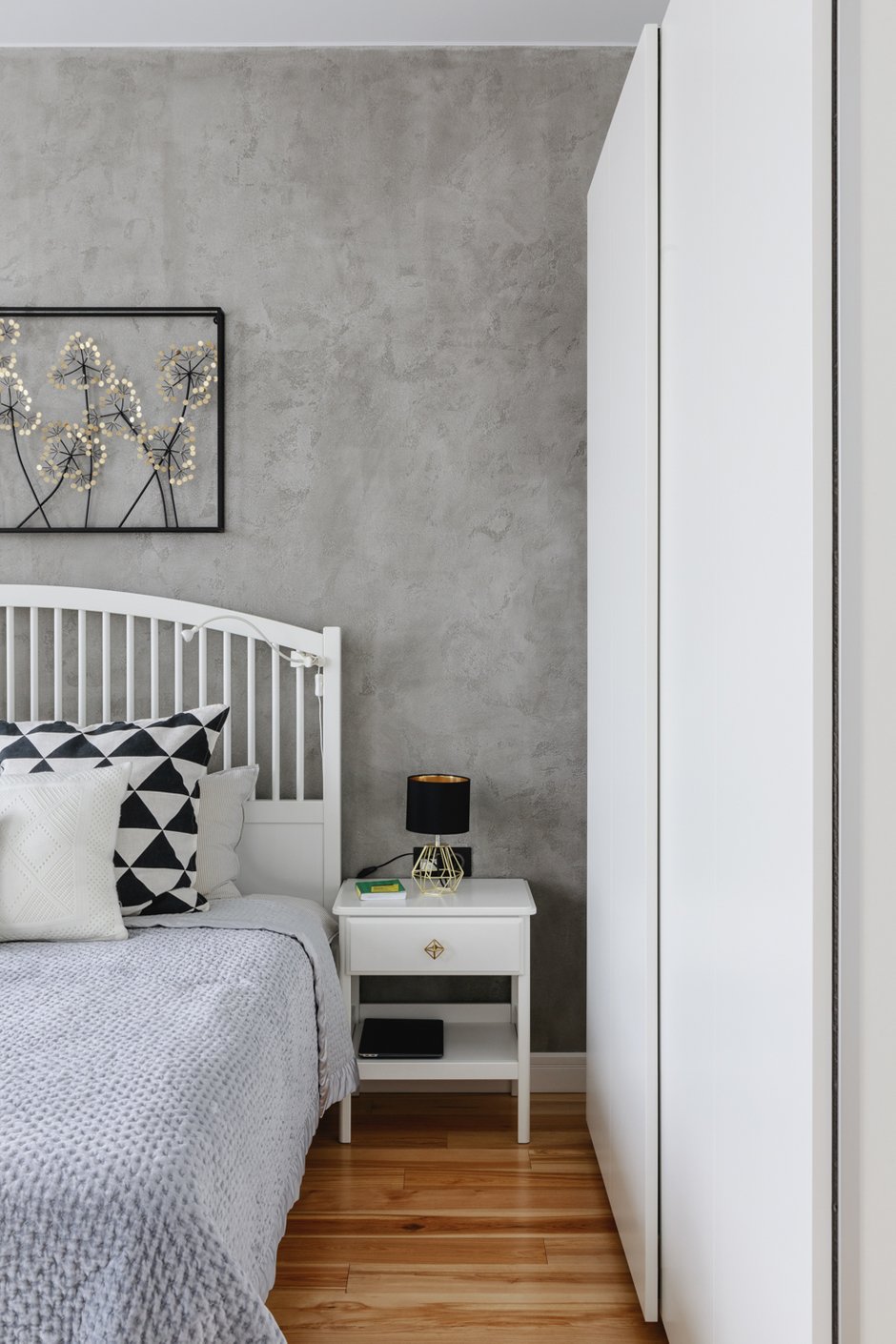 Фотография: Спальня в стиле Скандинавский, Современный, Квартира, Проект недели, Москва, 2 комнаты, 40-60 метров – фото на INMYROOM