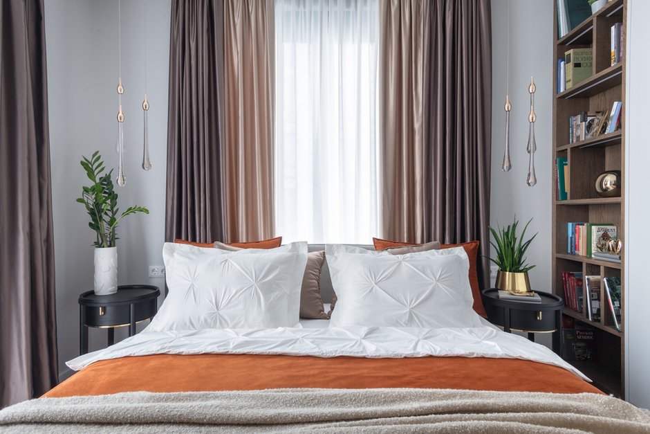 Фотография: Спальня в стиле Современный, Эклектика, Квартира, Проект недели, Москва, 3 комнаты, 40-60 метров, Александа Гартке – фото на INMYROOM