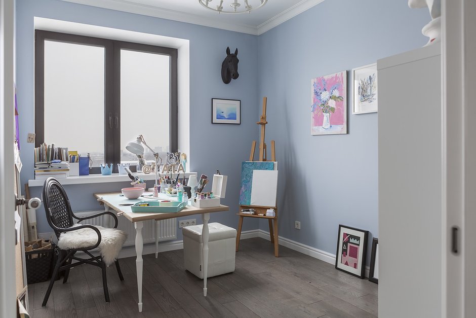 Фотография: Кабинет в стиле Скандинавский, Квартира, Проект недели, Москва, Юрий Гришко, Герой InMyRoom, 2 комнаты, 60-90 метров – фото на INMYROOM