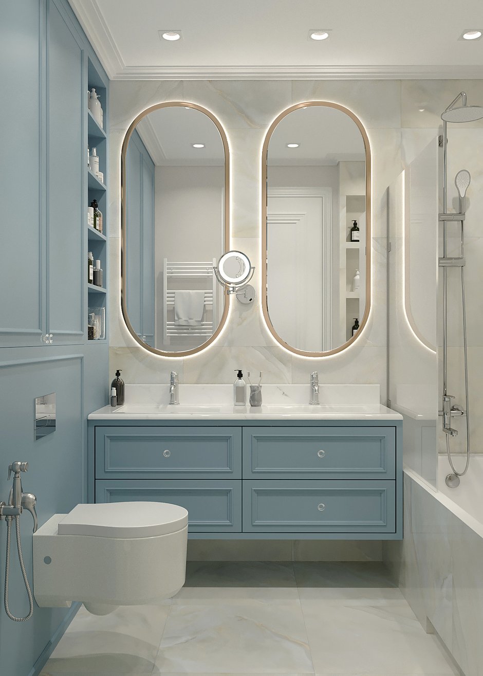 Фотография: Ванная в стиле Современный, Классический, Квартира, Проект дня, Москва, 4 и больше, Более 90 метров, Deus of House – фото на INMYROOM