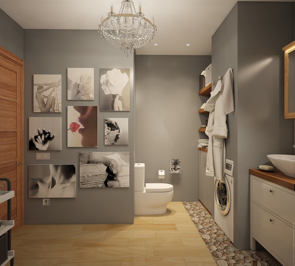 Фотография:  в стиле , Квартира, Gorenje, Vitra, Проект недели, Москва, ИКЕА, Like Lodka, перепланировка трешки, Fabio Home, Hansgrohe Raindance, Bosch, Villeroy&Boch, Favourite, Rav Slezak, Cir, Flugger, Студия 3.14, дом серии П3, как оформить трехкомнатную квартиру в доме серии П3, трешка в П3, перепланировка трехкомнатной квартиры в П3, как сделать трешку удобной, Теплый стан, DuPont, APE Ceramica, Wellige, Edison, ремонт трешки в брежневке, ремонт трехкомнатной квартиры в типовом доме, Porta Prima, Панельный дом, П-3 – фото на INMYROOM